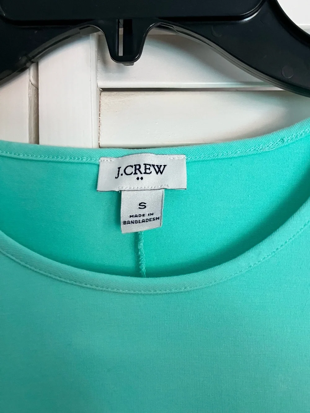 J. Crew Mint Green Short-Sleeve Midi Wrap Dress with Side Knot